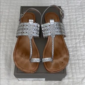 Bcbg maxazria silver sandal